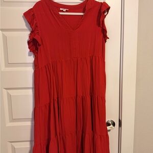 Entro Vibrant Red Dress